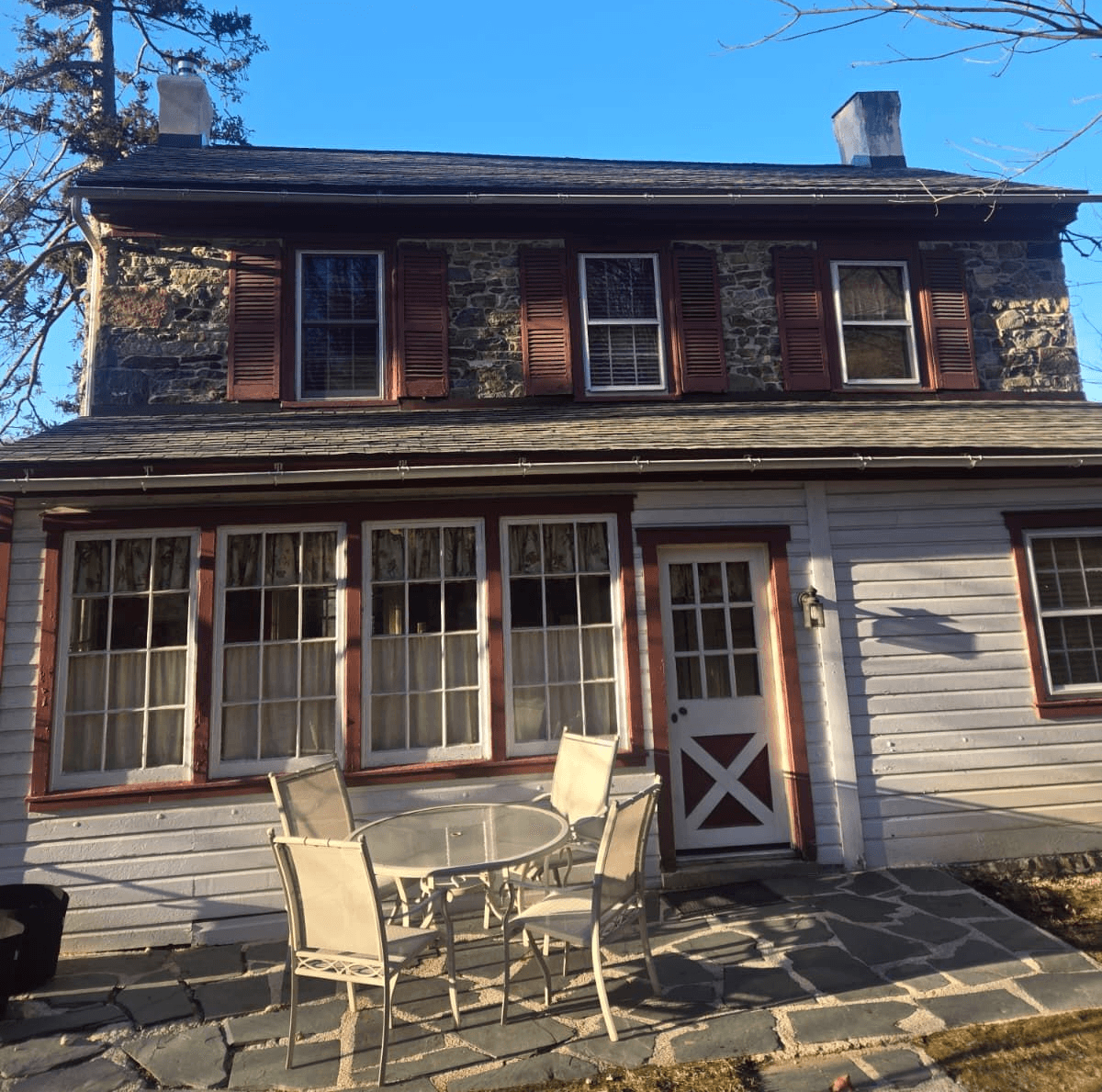New residential gutter installation protects the roof and the home's foundation.